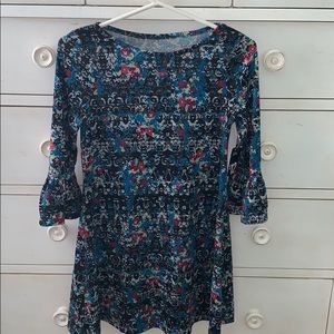 A city streets dress. Size XL (16). Black Floral.